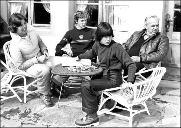 La famille réunie à Gstaad en 1975