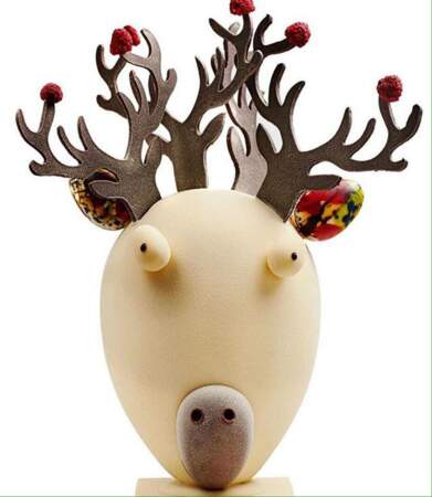 Après l'agneau, voici le renne pascal du chocolatier espagnol Oriol Balaguer...