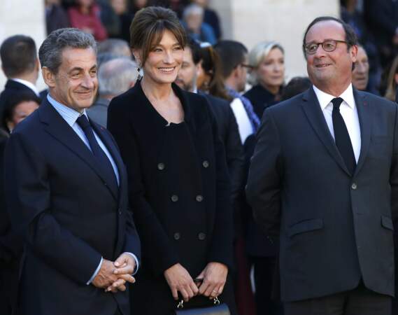 Nicolas Sarkozy, Carla Bruni Sarkozy et Francois Hollande