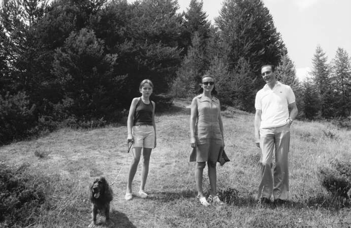 Jacques Chirac, sa femme Bernadette Chirac et leur fille Claude Chirac...