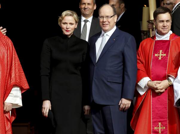 Le prince Albert II de Monaco et sa femme la princesse Charlene célèbrent la Sainte Dévote en 2019.