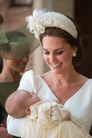 Kate Middleton et le prince Louis pour son baptême le 9 juillet
