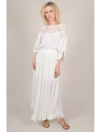 Petite robe blanche: bohème