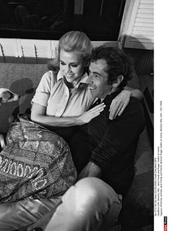 Jane Fonda a vécu une longue histoire d'amour avec Roger Vadim. Ici, en 1969