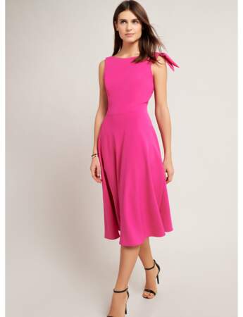Tenue de cérémonie : robe rose chic