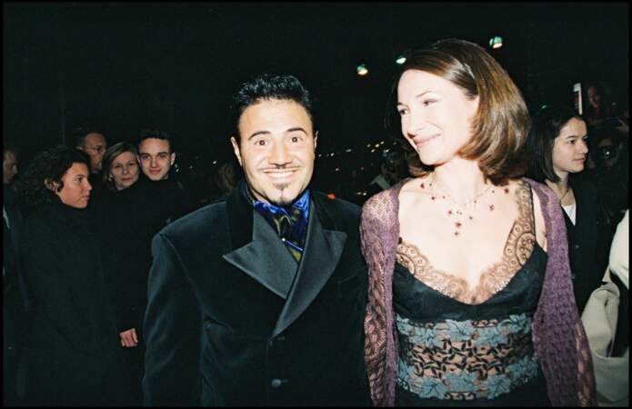 José Garcia et sa femme Isabelle Doval assistent à la cérémonie des Césars en 1998.