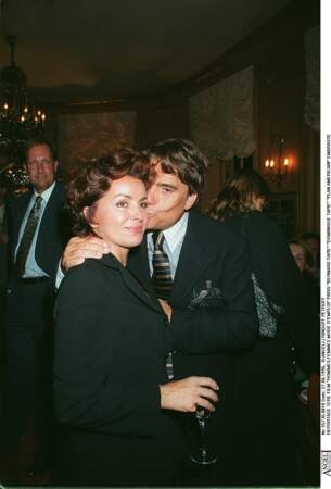 Bernard Tapie et sa femme Dominique à la première du film "Hommes femmes mode d'emploi" le 17 août 1996.