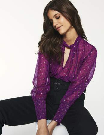 Tendance violet : blouse