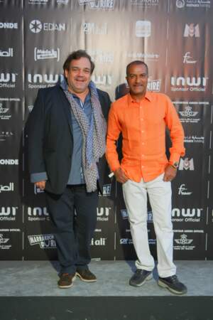 Didier Bourdon et Pascal Légitimus à l'ouverture du Festival Marrakech du rire le 13 juin 2015.