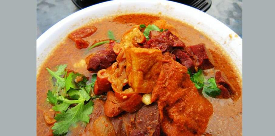 Curry de porc au concombre