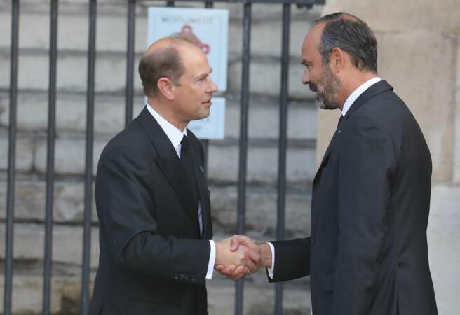 ... le prince Edward d'Angleterre avec le premier ministre Edouard Philippe...