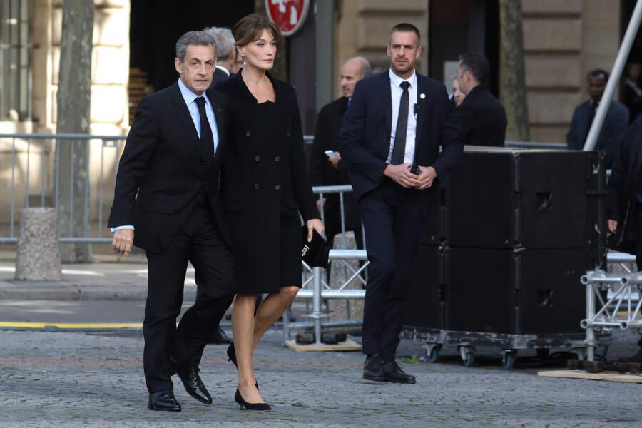 L'ancien président de la République Nicolas Sarkozy et sa femme Carla Bruni.