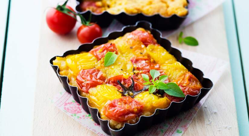 Tarte tatin de tomates et parmesan