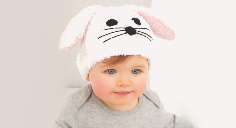 Un bonnet petit lapin à tricoter