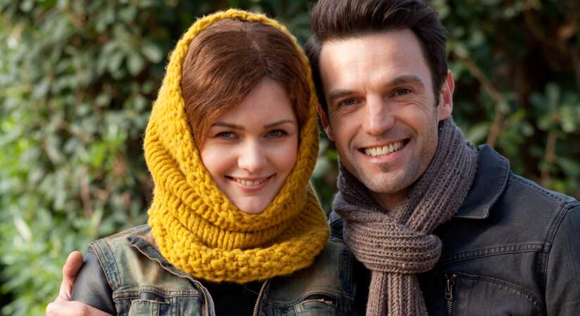 Modèle Snood Noria  Modele snood, Snood tricot, Tuto snood tricot