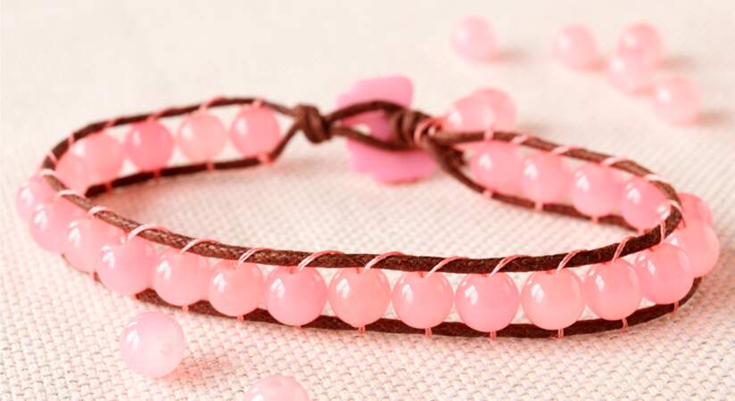TECHNIQUE  Leçon 1 : Faire un Bracelet Élastique avec des Perles 