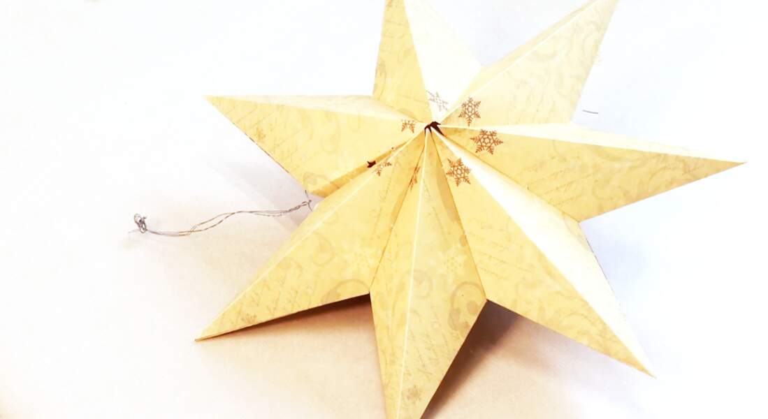 Décoration de Noël : une étoile à 7 branches