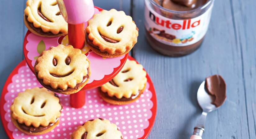 Biscuits Smileys au Nutella