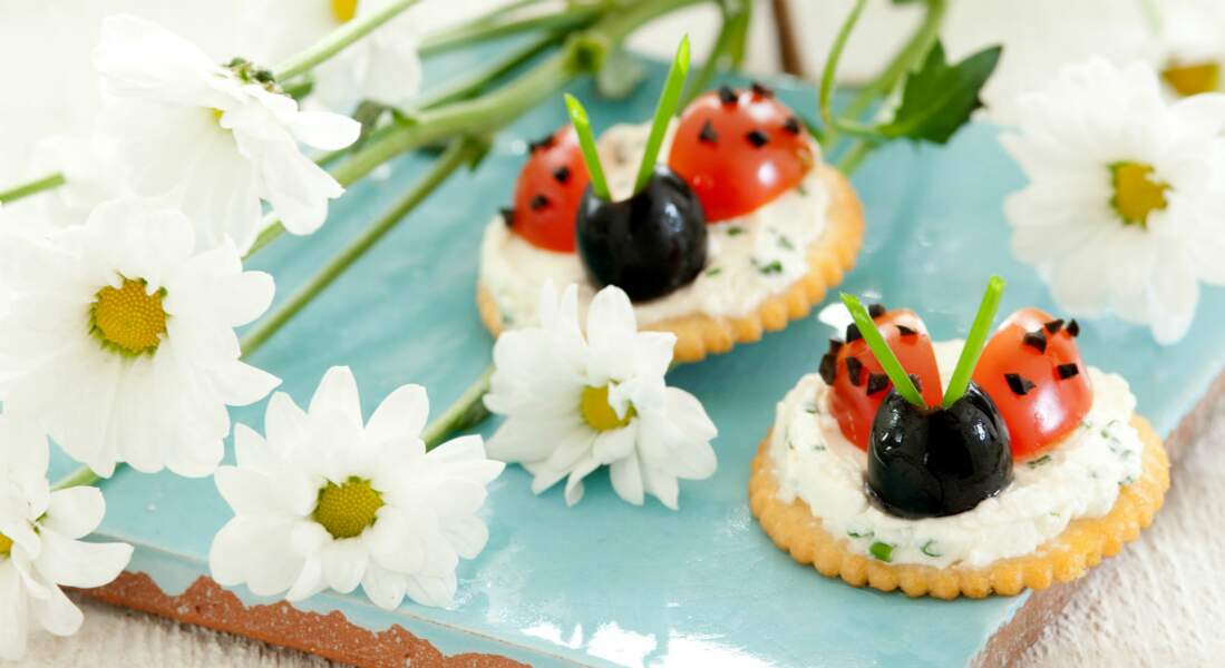 Toasts coccinelles 