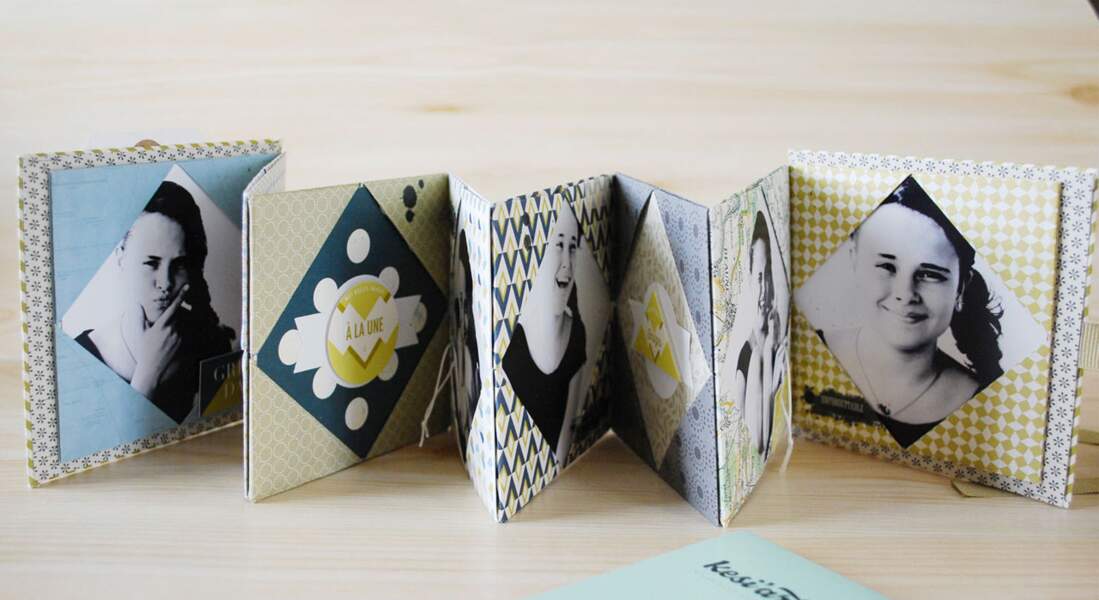 Un mini album photos en origami