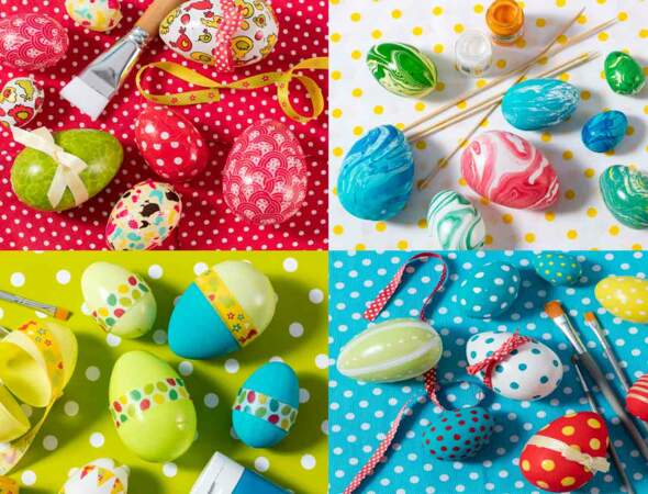4 techniques faciles pour décorer des oeufs de Pâques avec ses enfants