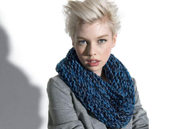 Modèle de tricot gratuit : un snood à tricoter