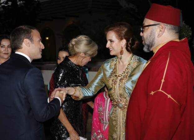 La princesse Lalla Salma et le président de la République française
