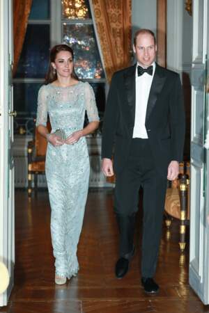 Kate et William arrivent pour le dîner à l'ambassade britannique