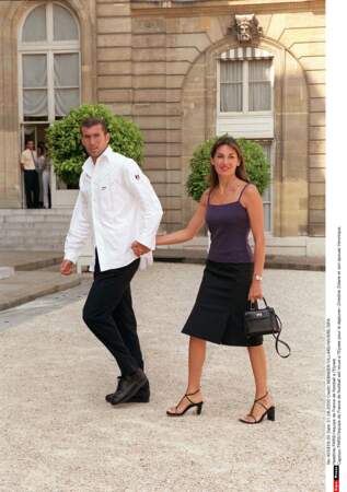 Zinédine Zidane et sa femme Véronique : 2000