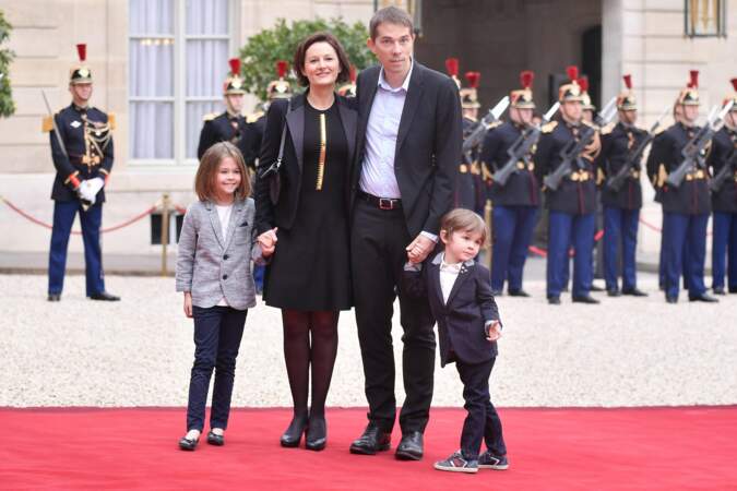 Sebastien Auzière, sa femme Christelle et leurs enfants, Camille et Paul 