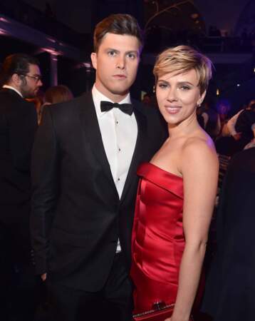 Scarlett Johansson et Colin Jost, héros du Saturday Night Live 