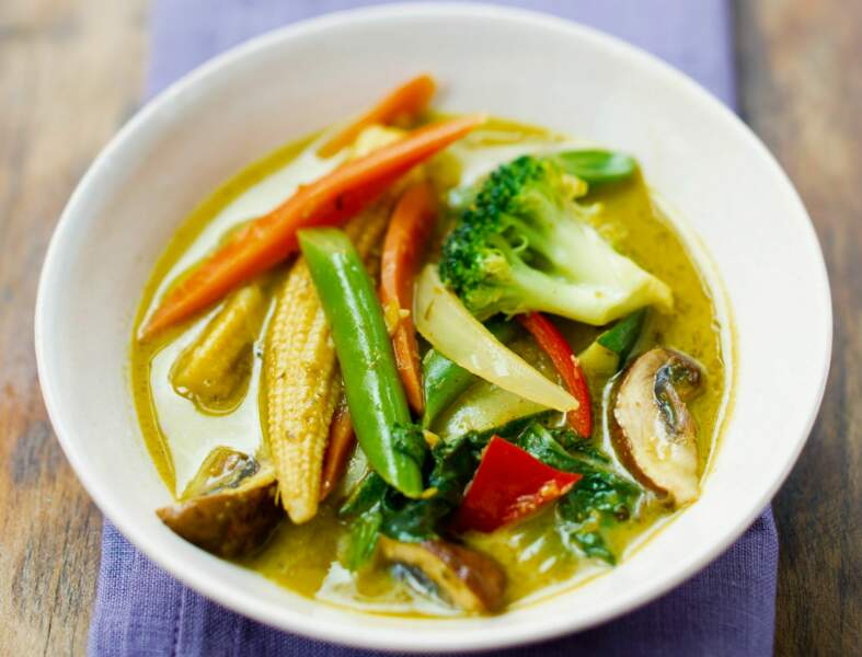 Curry vert de légumes à la thaïe