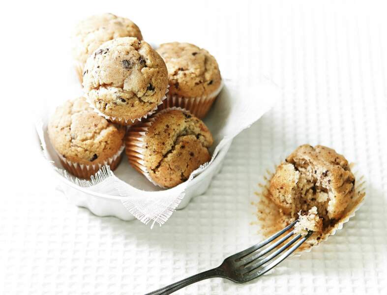 Muffins allégés aux pépites de chocolat