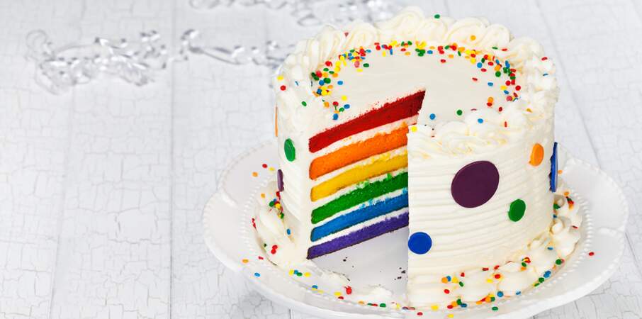 Video : un gâteau d’anniversaire arc-en-ciel