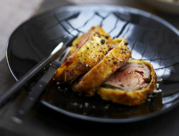 Filet de boeuf en croûte au foie gras et aux truffes