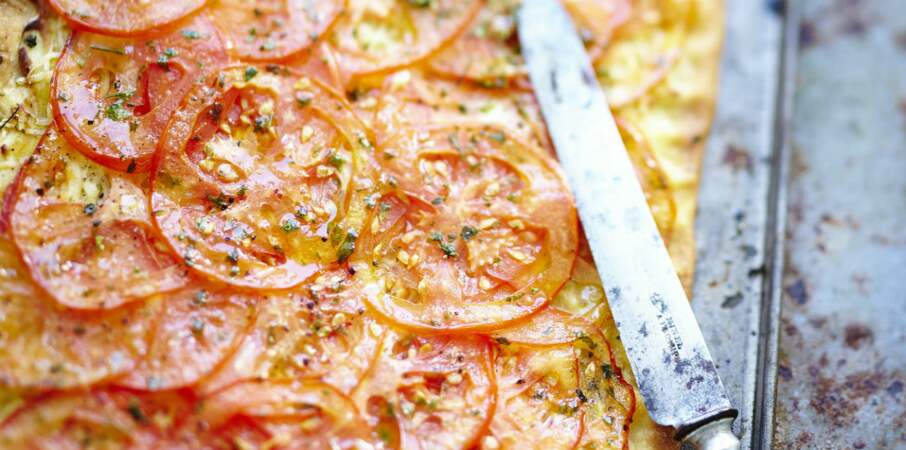 Tarte fine à la tomate rapide