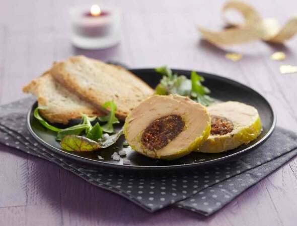 Recette Thermomix : Foie gras farci aux figues