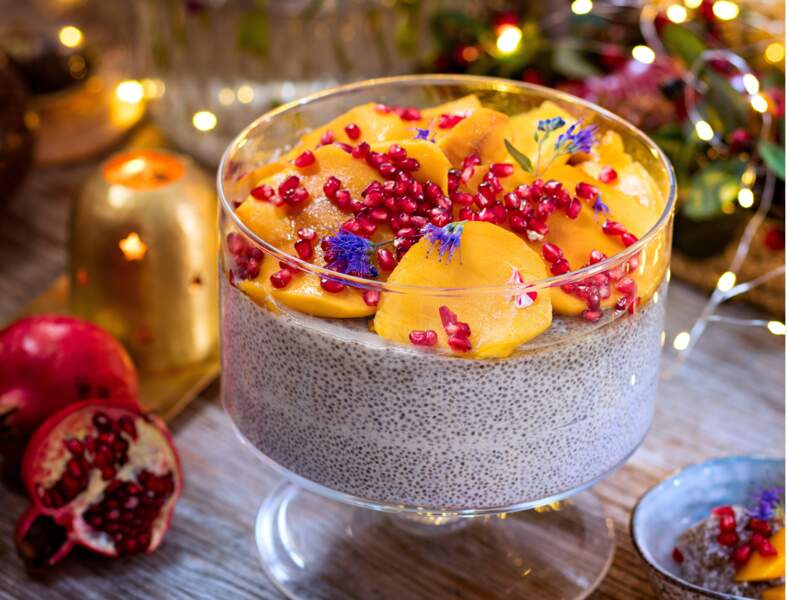 Christmas pudding aux graines de chia