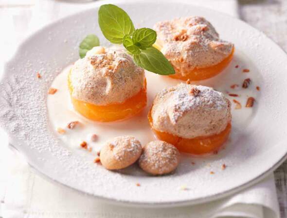 Abricots meringués