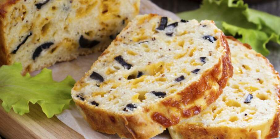 Cake aux olives et au fromage