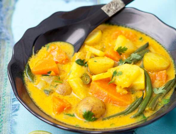 Curry indien de légumes au citron vert