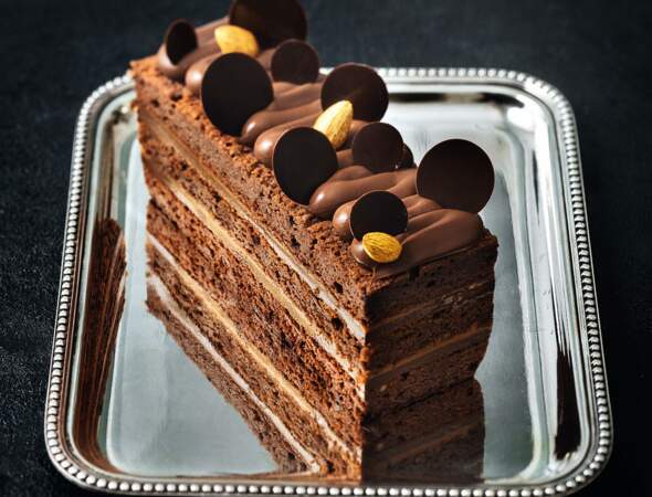 Cake duo chocolat caramel exotique de Nicolas Bernardé
