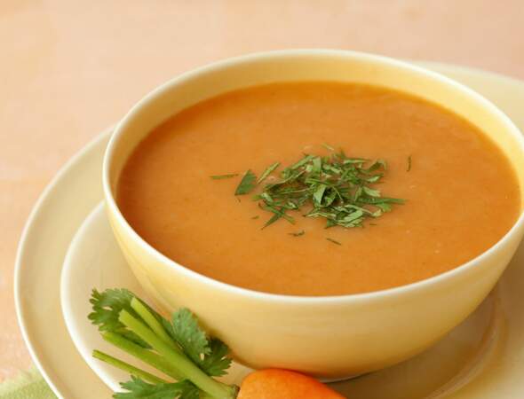 Soupe aux carottes et à la coriandre