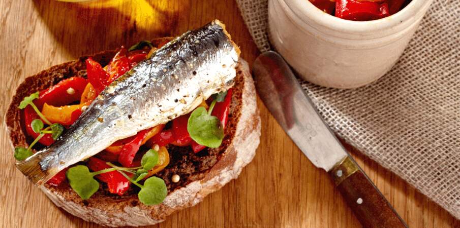 Tartines gourmandes aux sardines