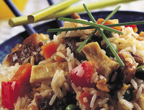 wok de riz au tofu