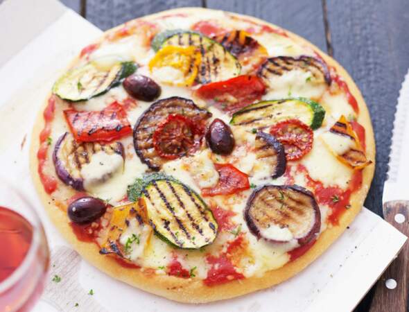 Pizza provençale aux légumes grillés