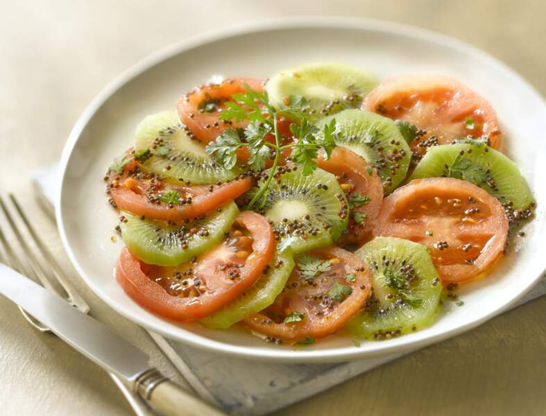 Salade de tomates et kiwis
