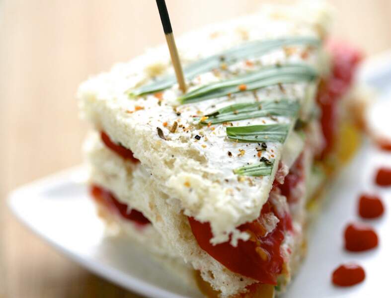Club sandwich fraise, poivron
