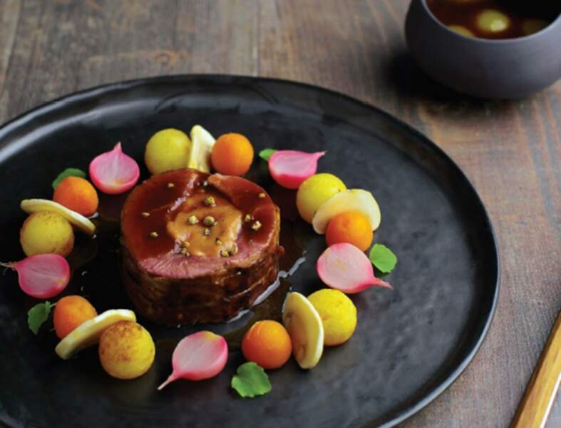 Magret de canard farci au foie gras de Philippe Etchebest