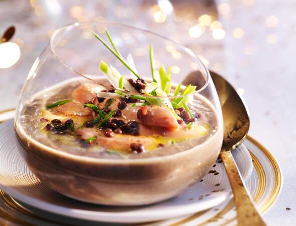 Velouté de lentilles au foie gras